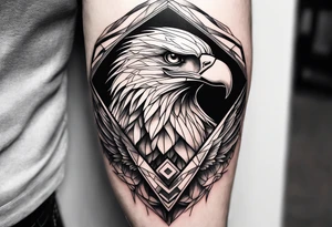 Powerful majestic eagle tattoo idea