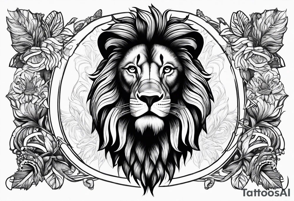 lion, tough, scary, god, tattoo idea