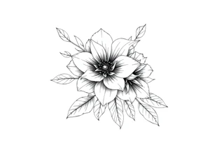 feminine flower sleeve tattoo idea