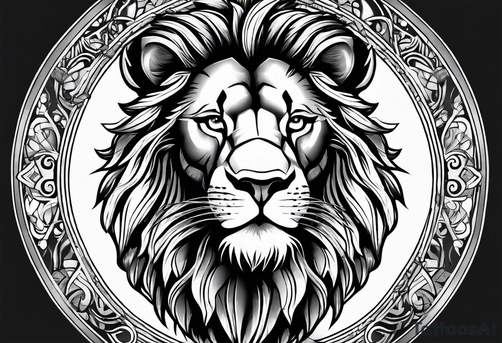 Lion from atlas tattoo idea