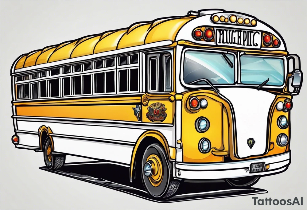 magic school bus tattoo idea