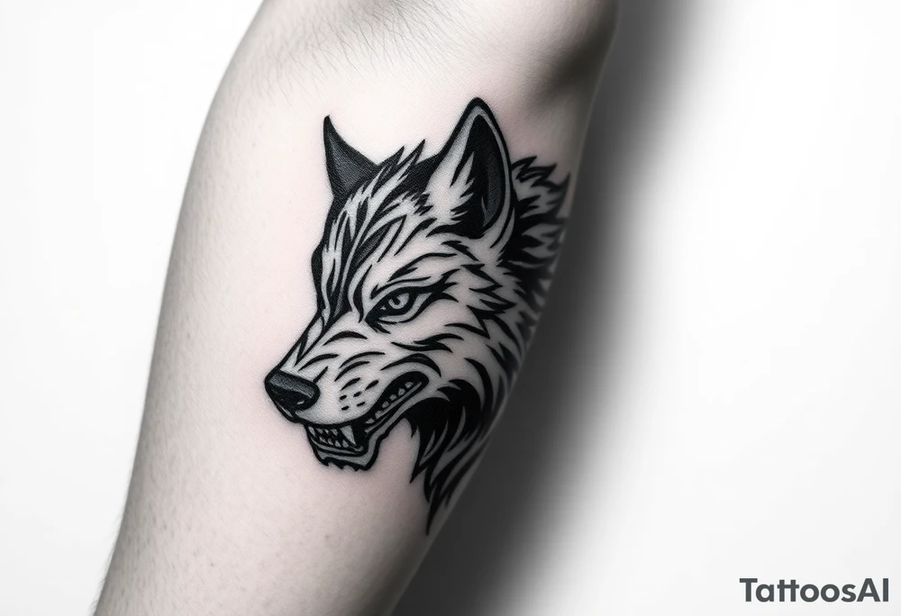 The wolf fenrir tattoo idea