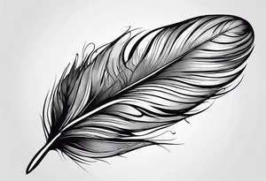 Cute bird or feather wrist tattoo tattoo idea