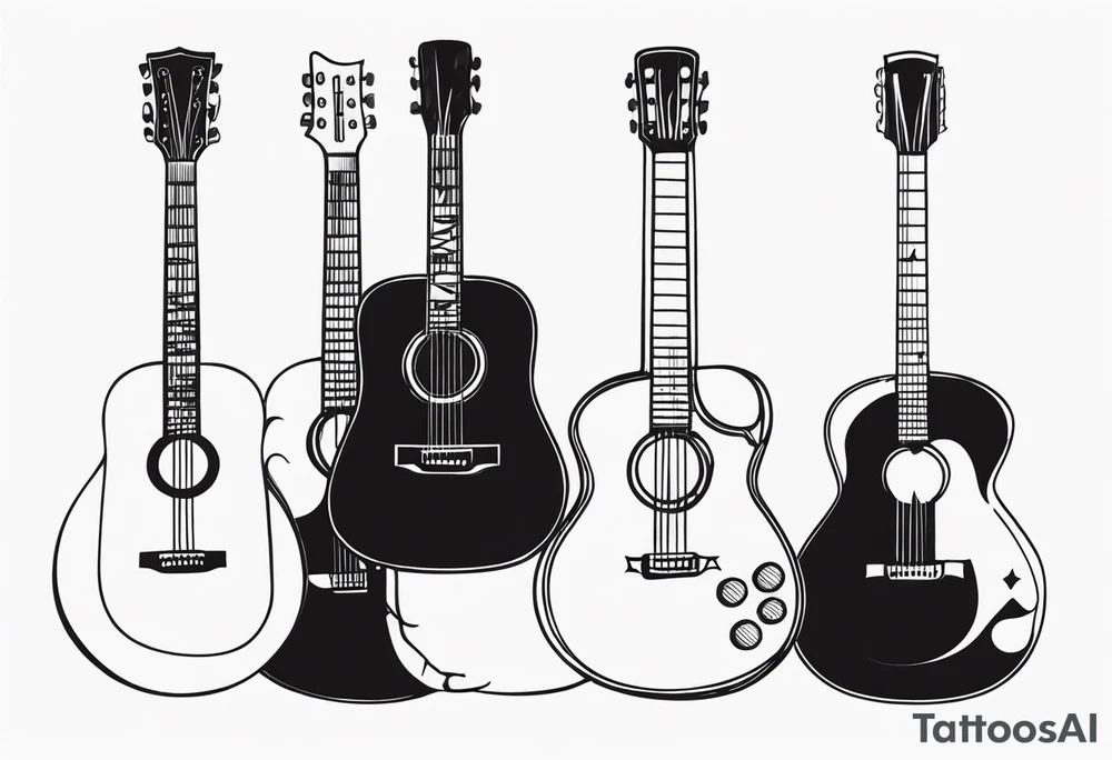 Guitar tattoo idea
