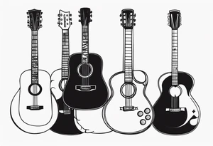 Guitar tattoo idea
