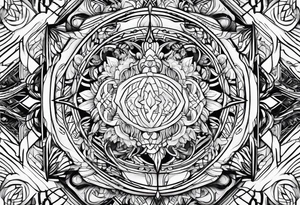 Abstract lines tattoo idea