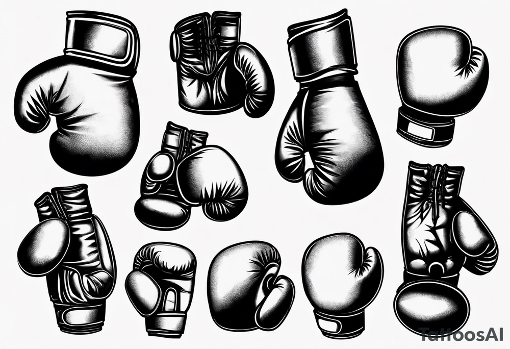 boxing gloves tattoo idea