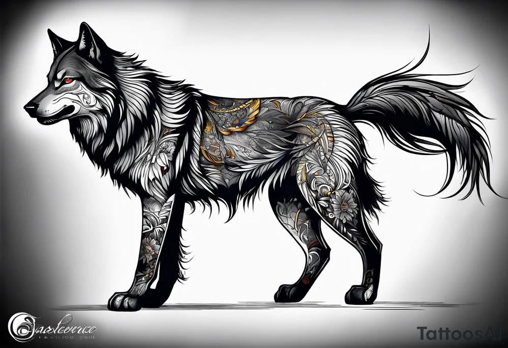 Lobo wolf for a male tattoo tattoo idea