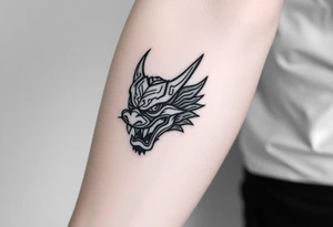 fierce Thai Naga head tattoo idea