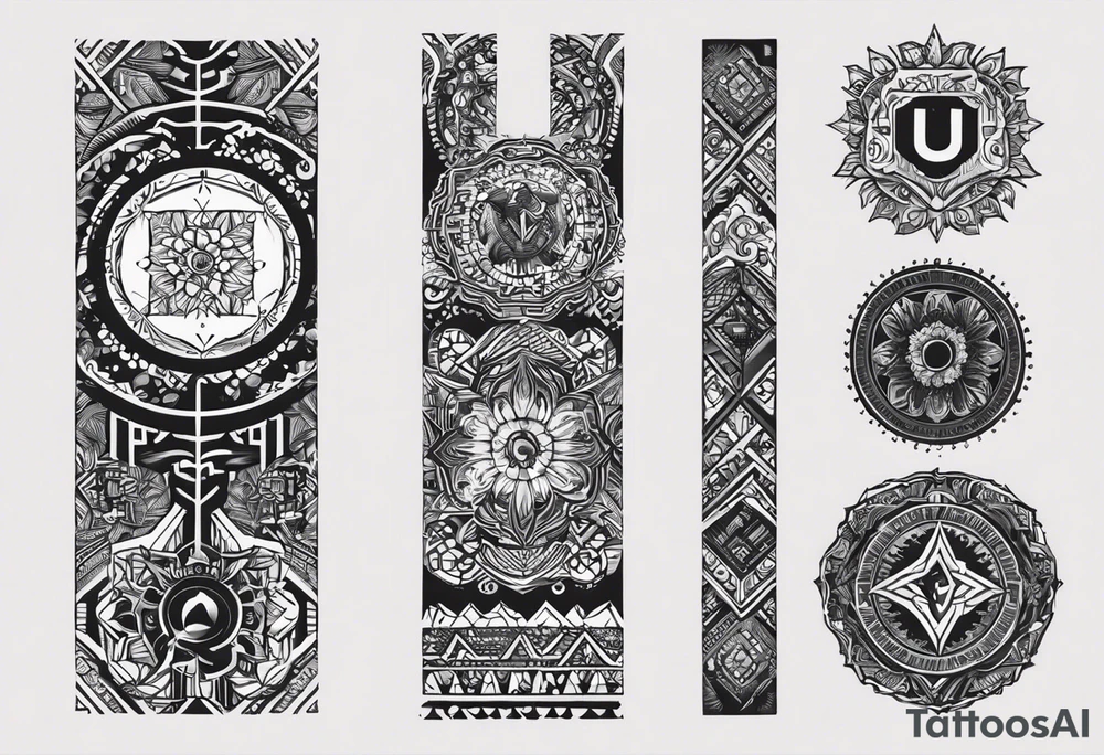 I want to generate a tattoo for my forearm where the elements will be part of my story of life the base of the tattoo its a computer chip because my profession and passion is related to computer, I also like sports in general such as soccer, snowboard, surf, motorbike, cars part of my story it was moving from brazil to Australia and I am really grateful for my life now because I started from the bottom and really value my family and values, I also want a fine line style and minimalistic tattoo idea