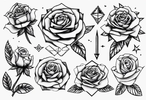 rosa con espina tattoo idea