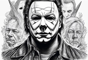 Michael myers spooky tattoo idea