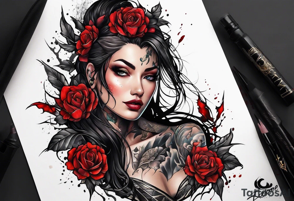 Ripped skin mark tattoo design tattoo idea