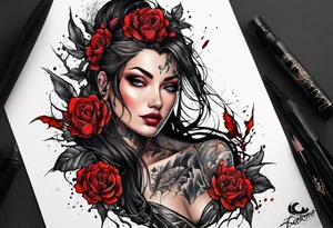 Ripped skin mark tattoo design tattoo idea
