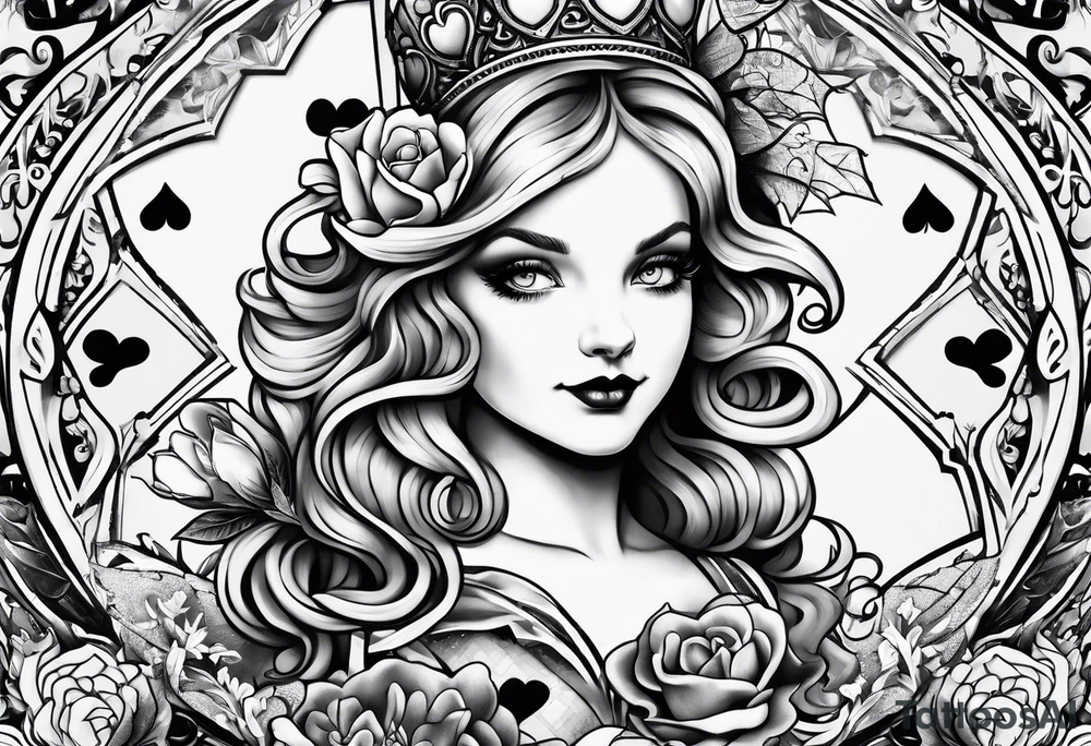 Alice in wonderland tattoo idea