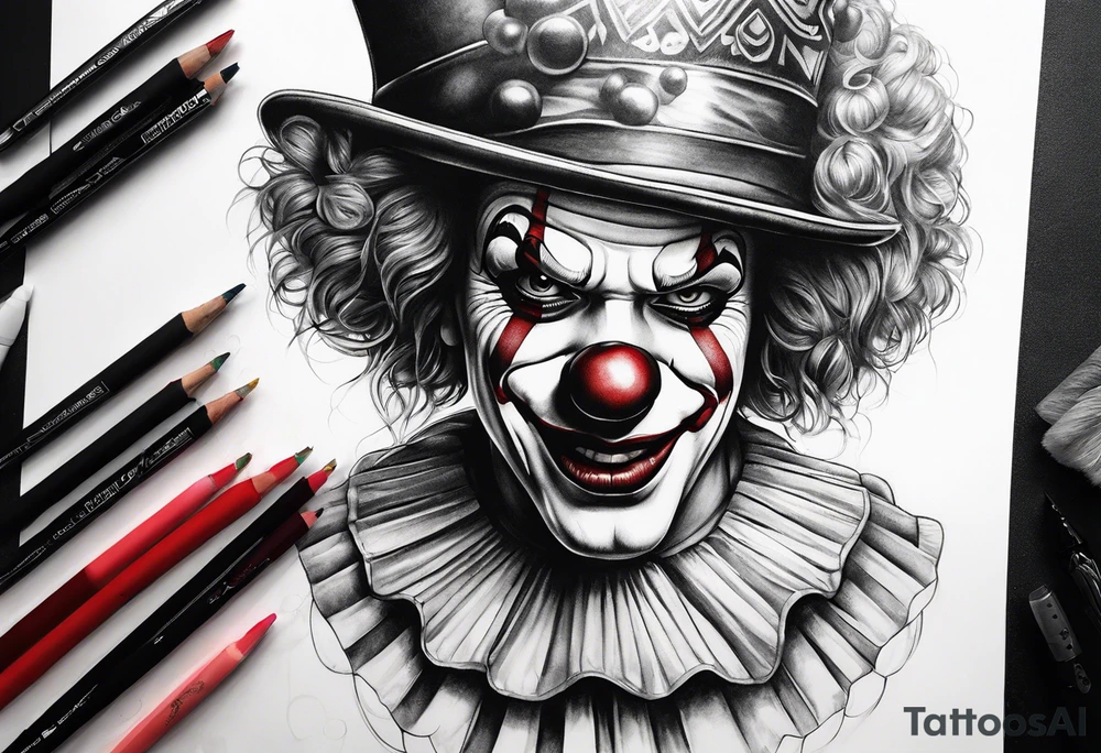 Clown tattoo idea