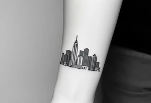 Atlanta skyline tattoo idea