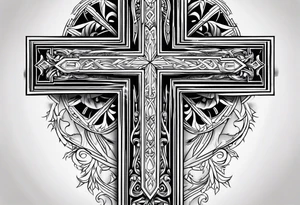 A cross tattoo idea