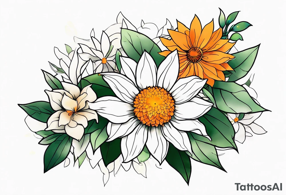 promised neverland Vida flower tattoo idea