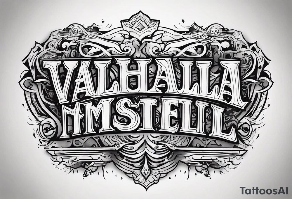 Valhalla mist tattoo idea