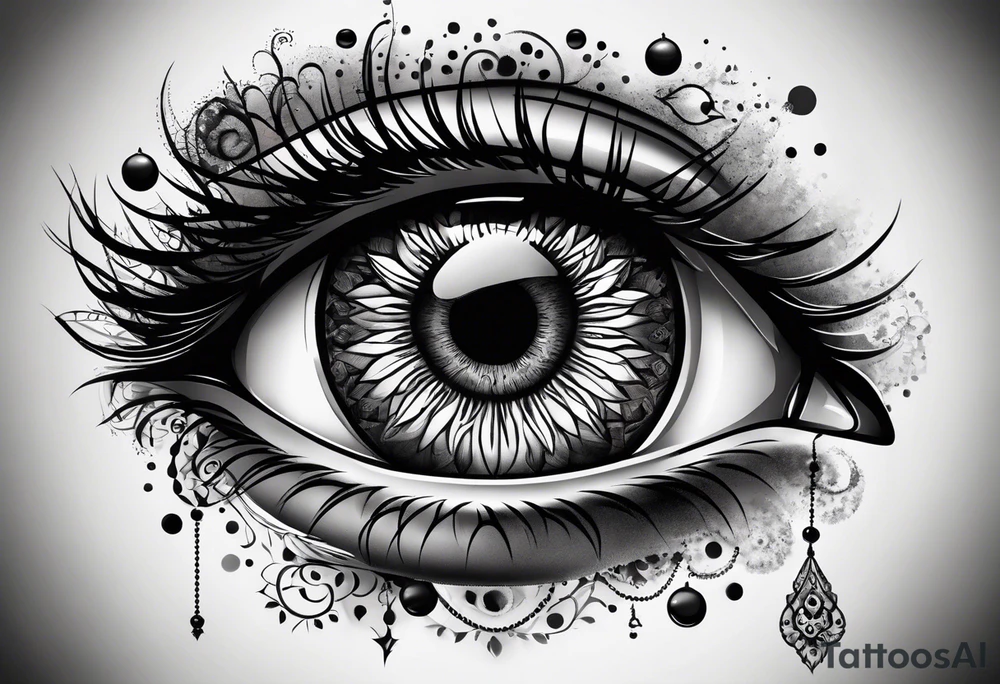 Eye ball tattoo idea