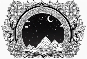 heaven vignette tattoo idea