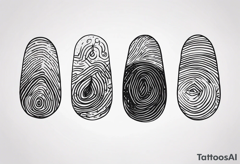 Finger print tattoos tattoo idea