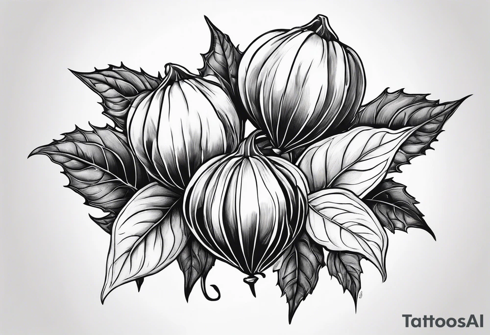 Physalis sur tout l'avant bras tattoo idea