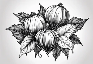 Physalis sur tout l'avant bras tattoo idea