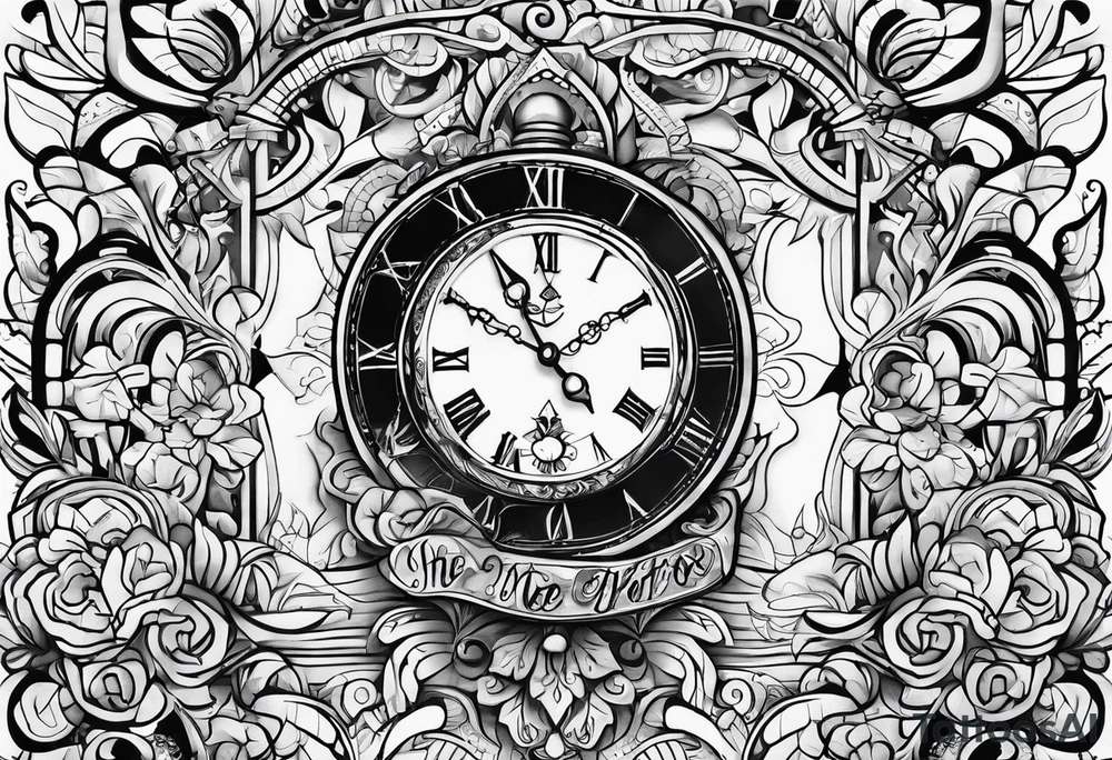 Write: no need to run after the time tattoo idea