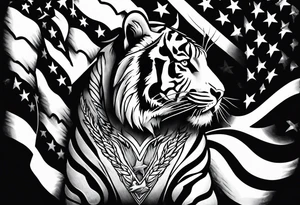 Michelangelo, U.S. flag, U.S. Air Force, tiger tattoo idea