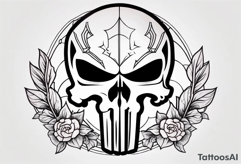 The Punisher skull tattoo idea