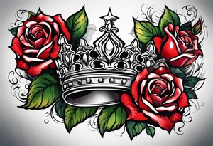 the rose queen's crown tattoo idea