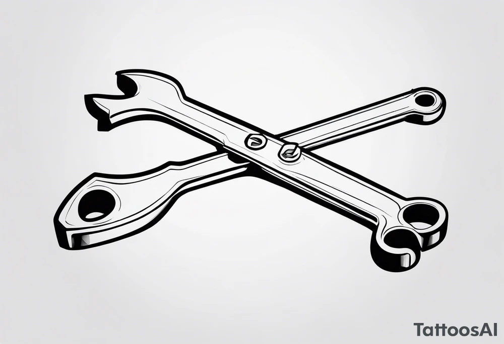 wrench tattoo idea