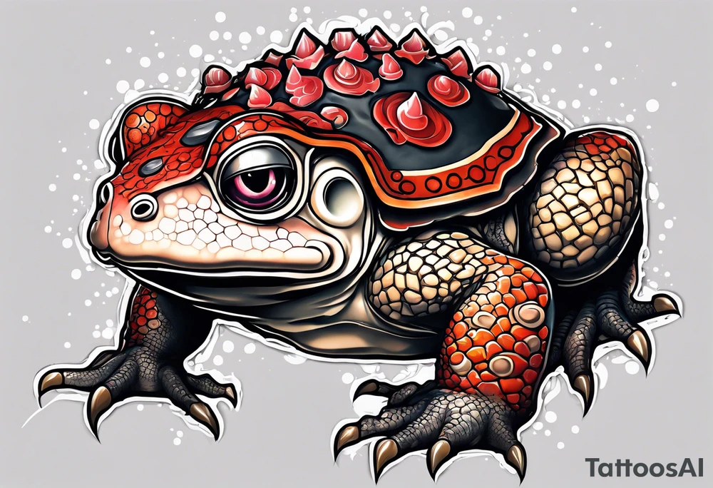 Jiraiya Naruto Gamakichi toad tattoo idea