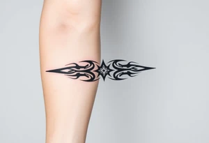 Thick tribal forearm cover up for a thick travel. S***** tattoo that wraps around my whole arm has to be thick. Has to be dark. Has to be nice tattoo idea
