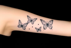 Butterflies tattoo idea
