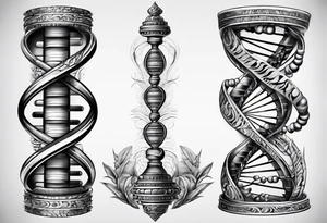 Dna strand tattoo idea