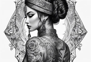 Full back tattoo covering the whole back tattoo idea