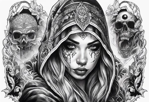 Horror sleeve tattoo idea