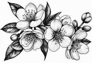 cherry blossoms tattoo idea