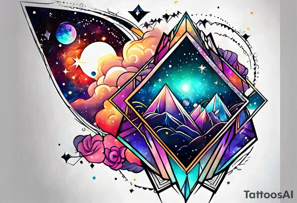 Galaxy tattoo idea