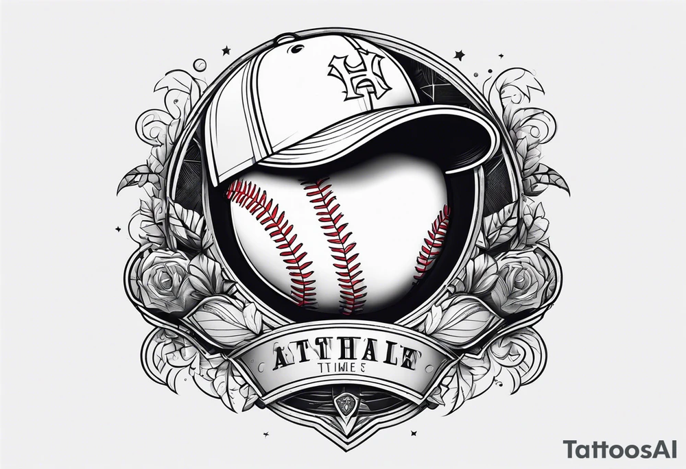 Baseball themed tattoo tattoo idea