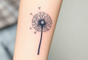 Dandelion real 
with shadows tattoo idea