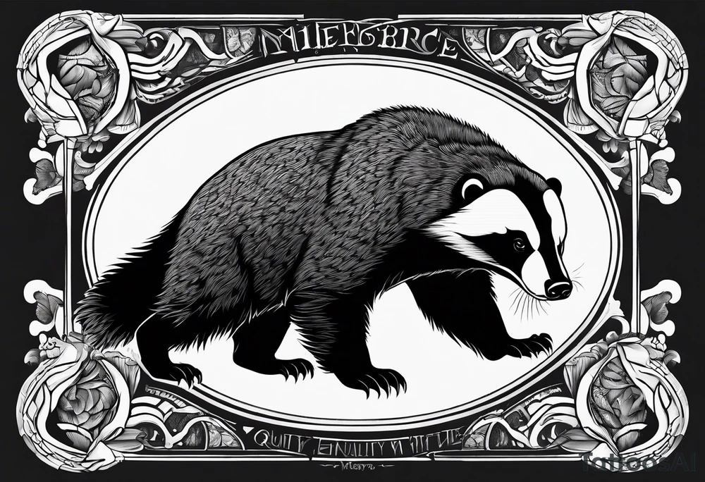 Angry Mc honey Badgers tattoo idea