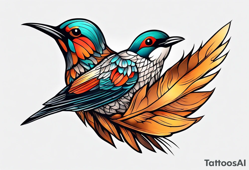 flicker bird tattoo idea