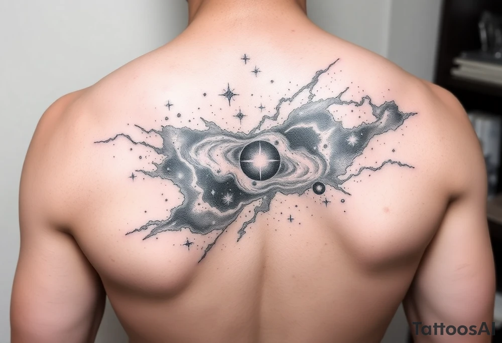 The galaxy with constellations tattoo idea