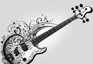 bass clef tattoo idea