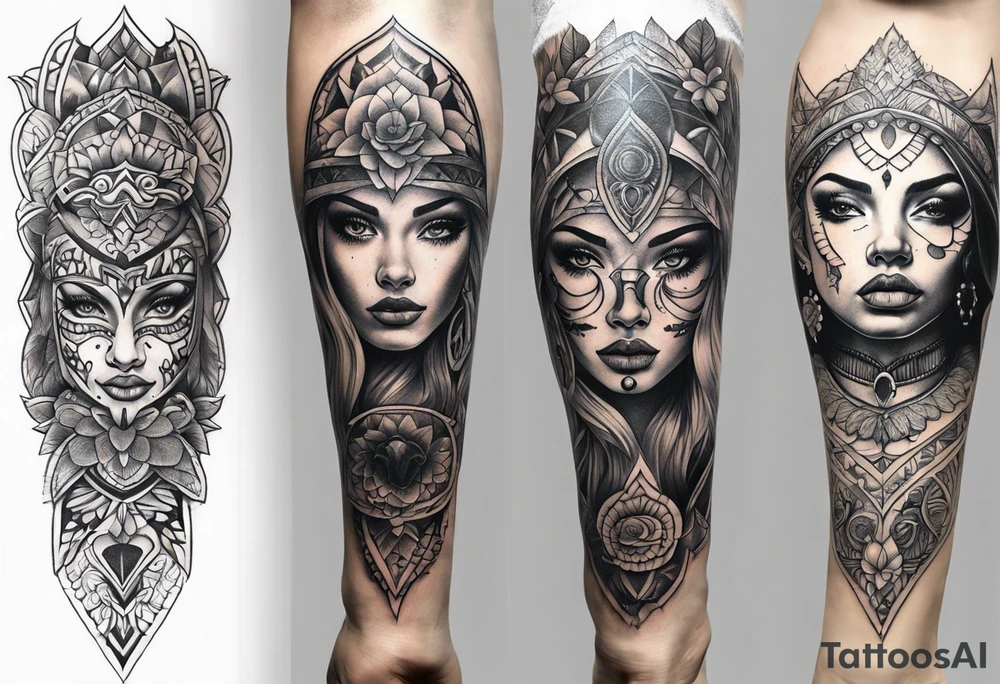 Knee tattoo tattoo idea