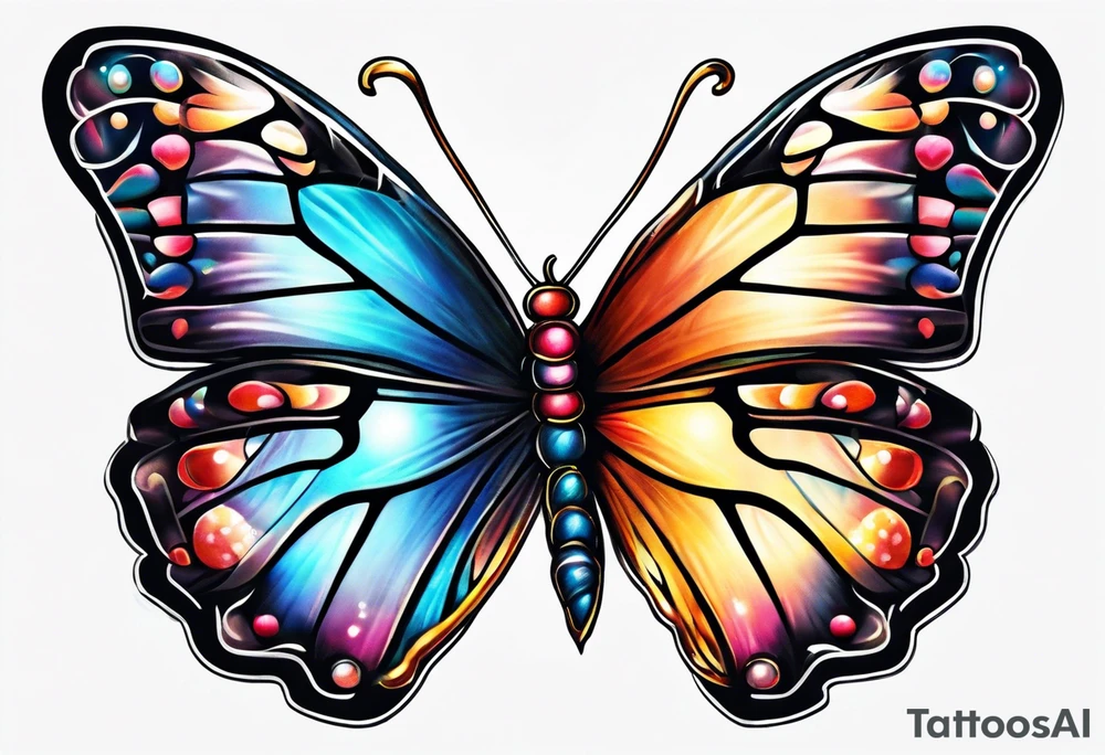 Magic butterfly tattoo idea
